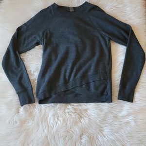 Dark Gray Long Sleeve Athletic Top